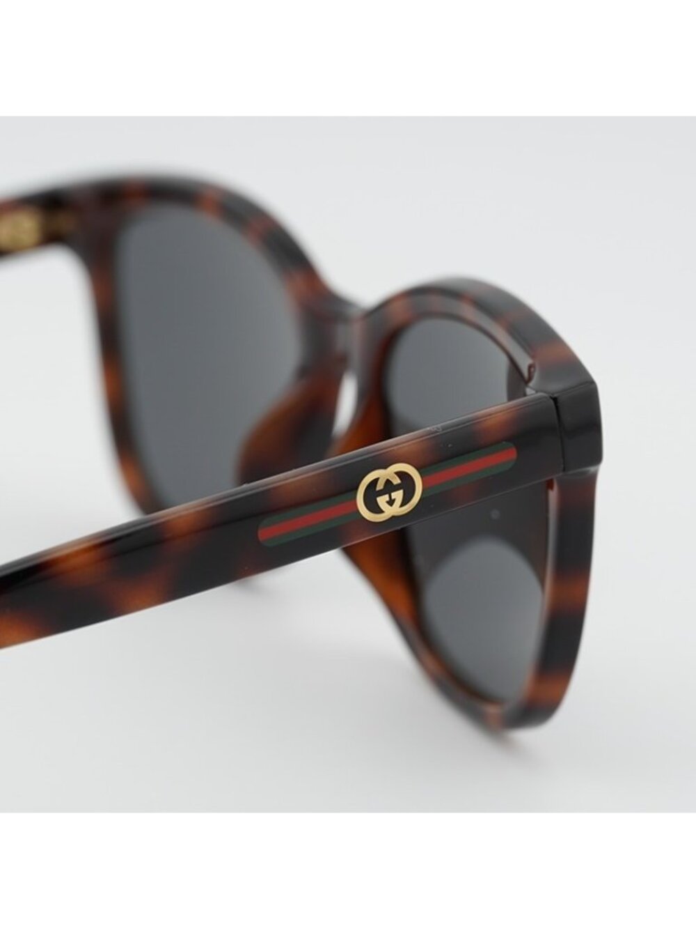 Gucci GG1984SK 002 Unisex Sunglasses Havana Square Frame, Blue Lenses - Picture 2 of 10